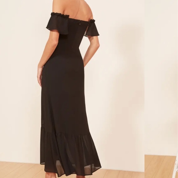 Reformation Butterfly Dress in Black *NEW* - Picture 3 of 5